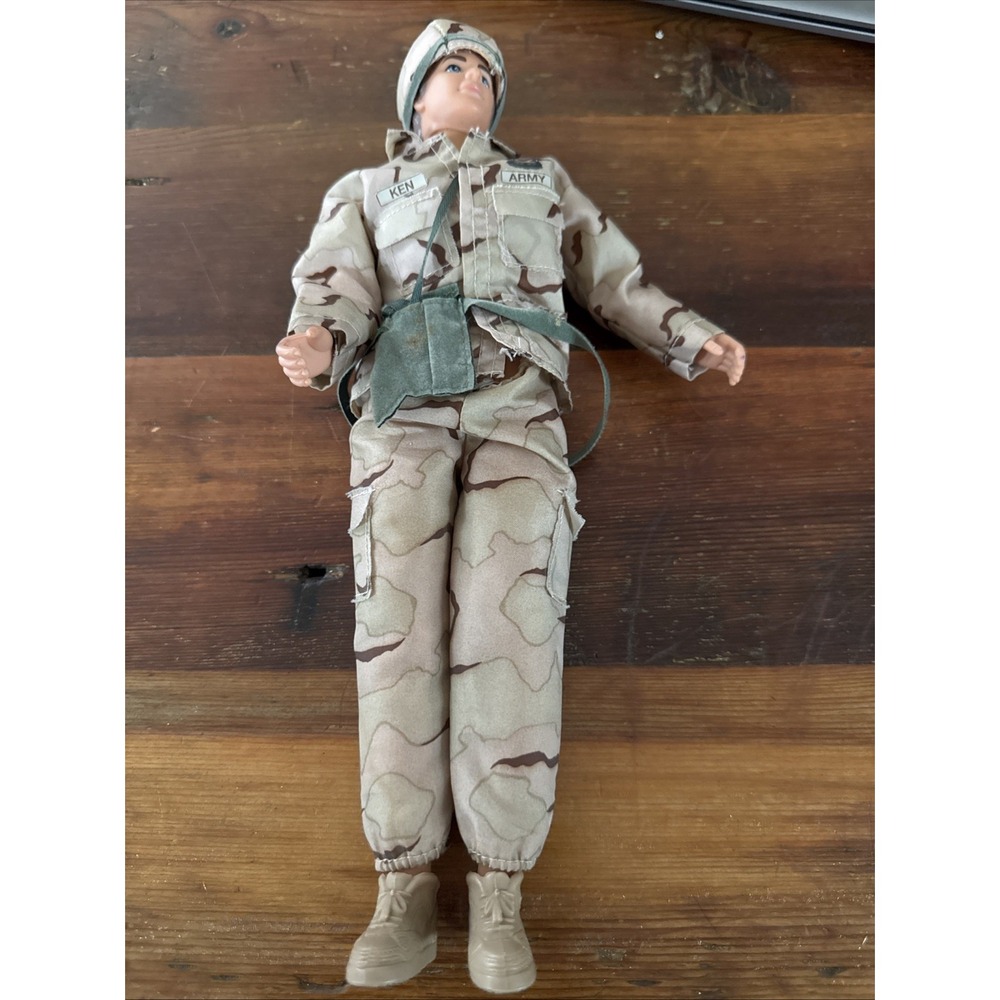 Vintage Ken Doll By Mattel 1992 Army Desert Storm